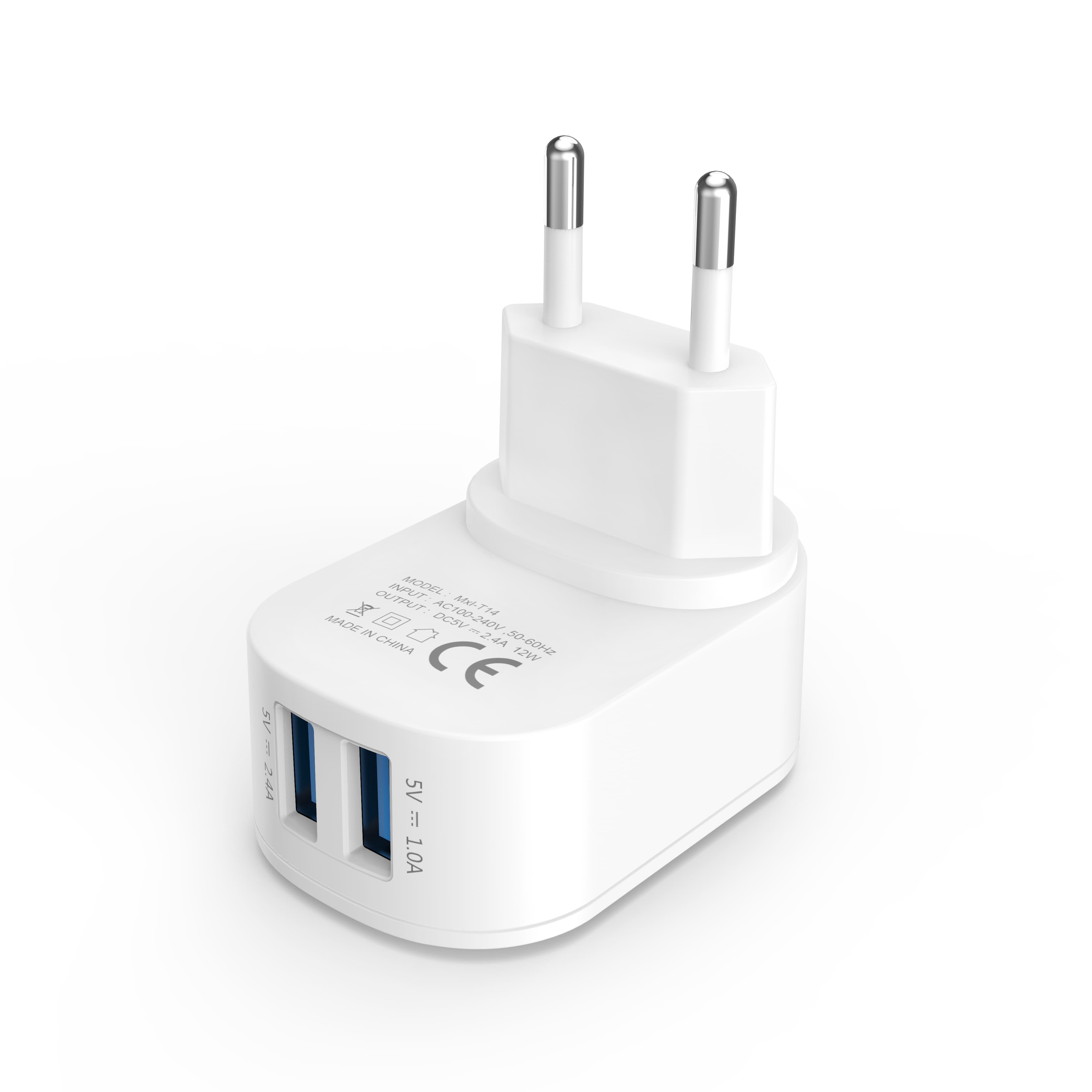 Dual USB port home charger_ wall charger travel USB charger